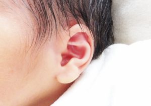 乳児湿疹が耳に？
